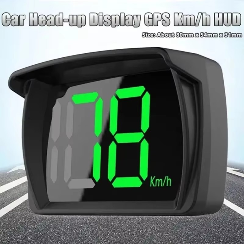 Y03 Car GPS HUD Head-Up Display - โปรเจคเตอร์มาตรวัดความเร็วแบบดิจิตอลสากลพร้อมตัวอักษรขนาดใหญ่