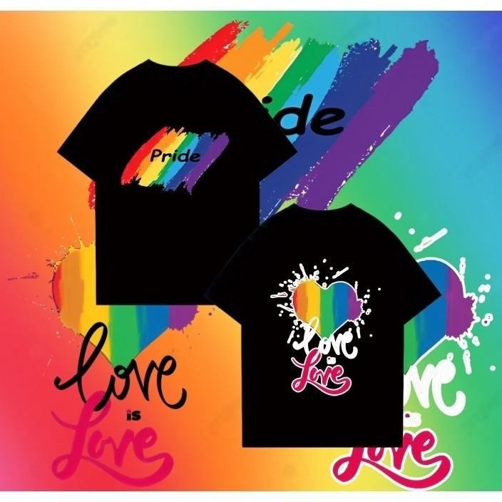 เสื้อยืดแฟชั่น Unisex คอตตอน LGBT Rainbow Pride Month เกย์ เลสเบี้ยน ไบเซ็กชวล LGBTQ สุดฮอต