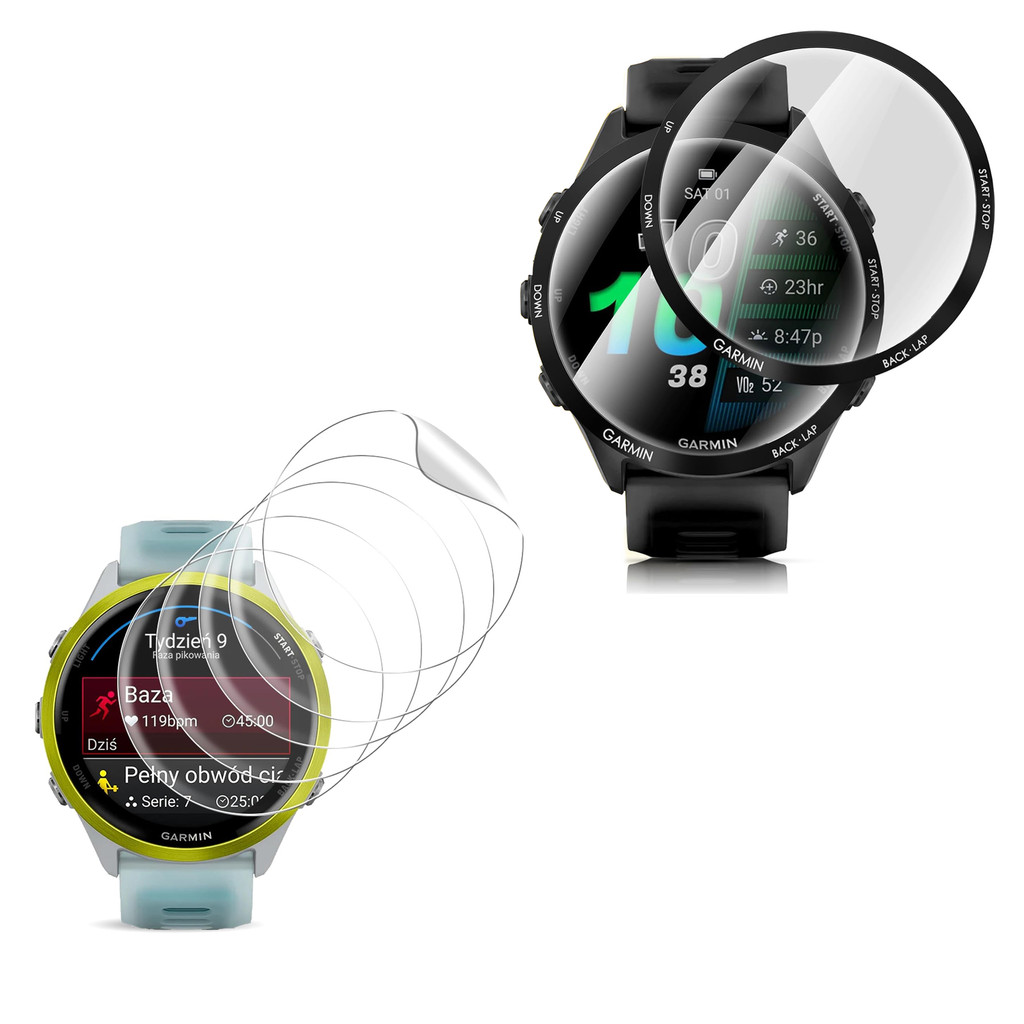 ฟิล์ม TPU แบบนุ่มและตัวป้องกันหน้าจอ PMMA สําหรับผู้เบิกทาง GARMIN 970 570 42 มม.47 มม.กระจกนิรภัยป้