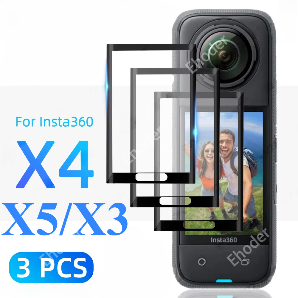 1-3 ชิ้นฟิล์มนุ่มสําหรับ Insta360 X5 X4 X3 ฟิล์มกันรอยหน้าจอสําหรับ Insta 360X5 Insta360X4 อุปกรณ์เส