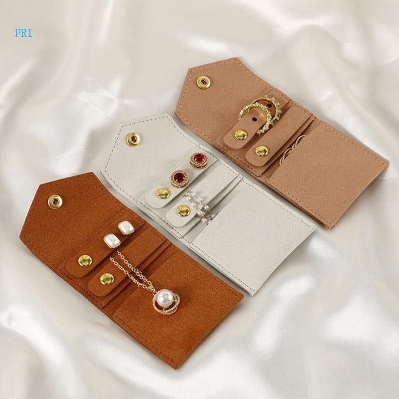 Prim Unique Jewelry Organizers เนื้อไมโครไฟเบอร์สําหรับจัดเก็บสร้อยคอและแหวน