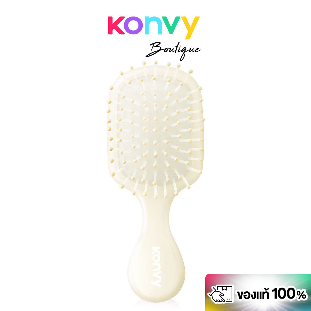 Konvy Mini Air Cushion Hair Comb 1pc #Champagne คอนวี่ แปรงหวีผมไซส์มินิ สีแชมเป