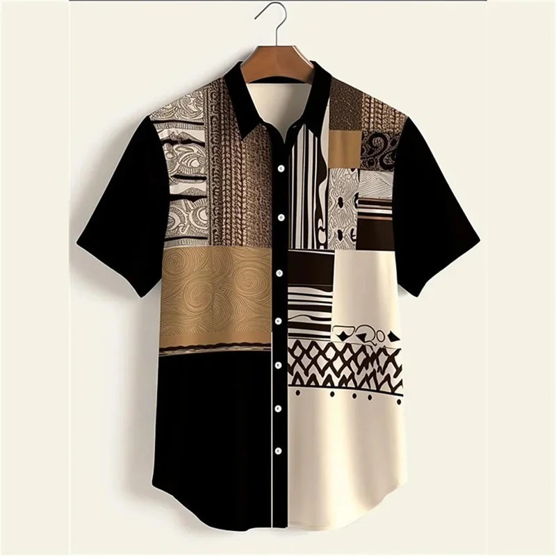 Simple Retro สไตล์เสื้อผู้ชาย Breathable Casual แฟชั่นแขนสั้นเสื้อผ้าสบายขายร้อนฤดูร้อนและ Autumn