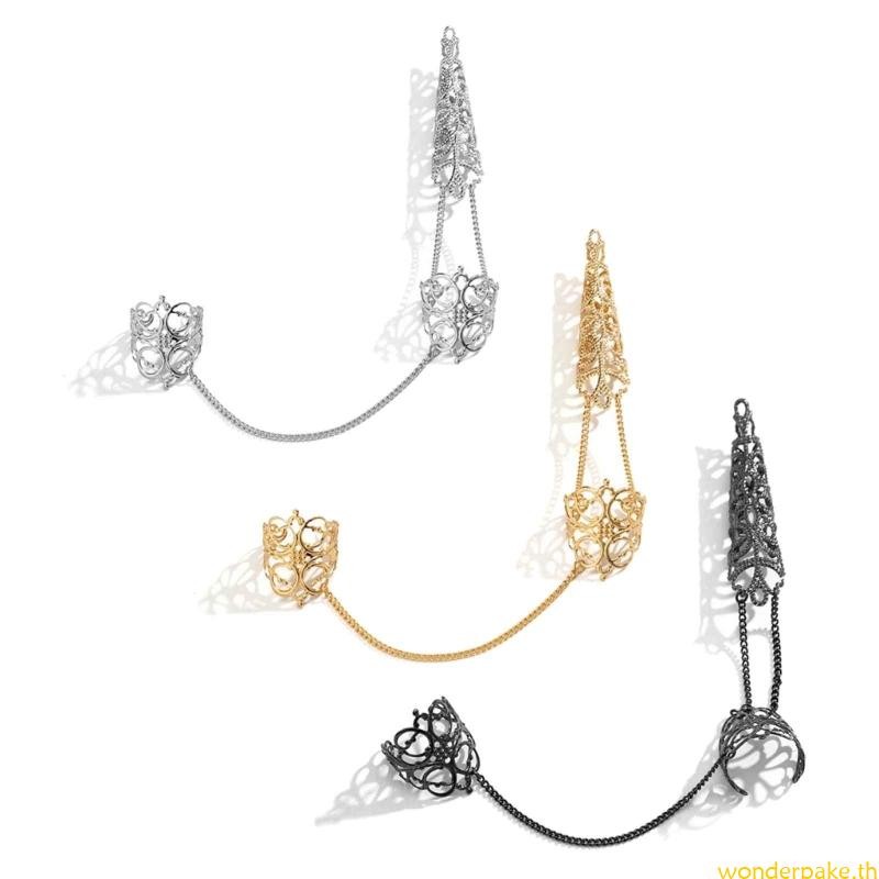 Wonder Fashion Finger Nail Knuckle-Ring Nail Cover Ring Finger Tip Nails Jewelry