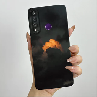 สําหรับ Huawei Y6P Y7P 2020 กรณีซิลิโคนความงามสวยผีเสื้อดอกไม้กันกระแทกสแควร์ Matte Soft TPU กันชนสําหรับ Huawei Y 6P Y 7P ปลอก