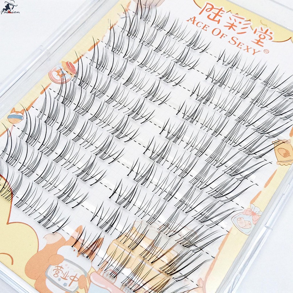ขนตาปลอมนุ่มหนาแน่น Spky Cluster Eyelash Extensions เหมาะสําหรับแต่งหน้าที่บ้าน