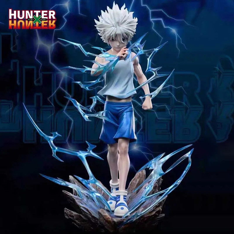Hunter×Hunter Anime Figures Killua Zoldyck Figure Manga Action Figure Pvc Model Collectible Statue O