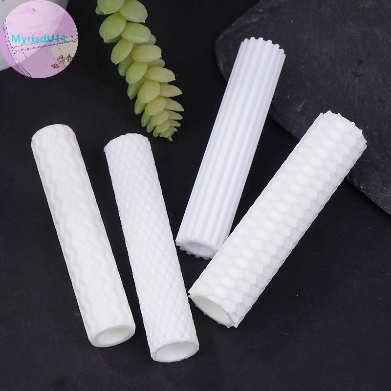 MyriadU เครื่องปั้นดินเผานุ่มต่างหู Polymer Clay Cutter Roller Texture Polymer Clay Seamless Polymer