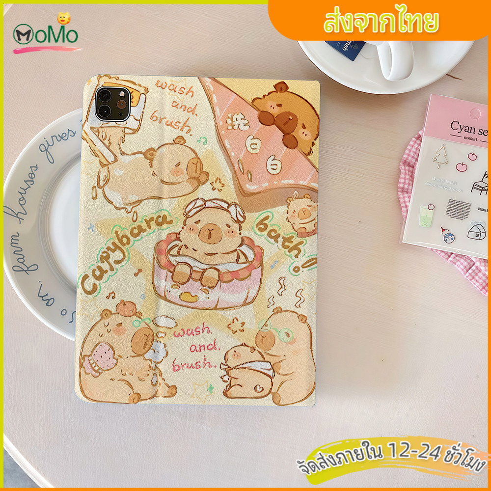 🔥NEW เคสiPad Air5/6/7 2024/2025 ชินจังน่ารักกันกระแทะช่องใส่ปากกา เคสไอแพดGen10/9/11 mini 4 5 iPad pro 11 2018/2019/2020