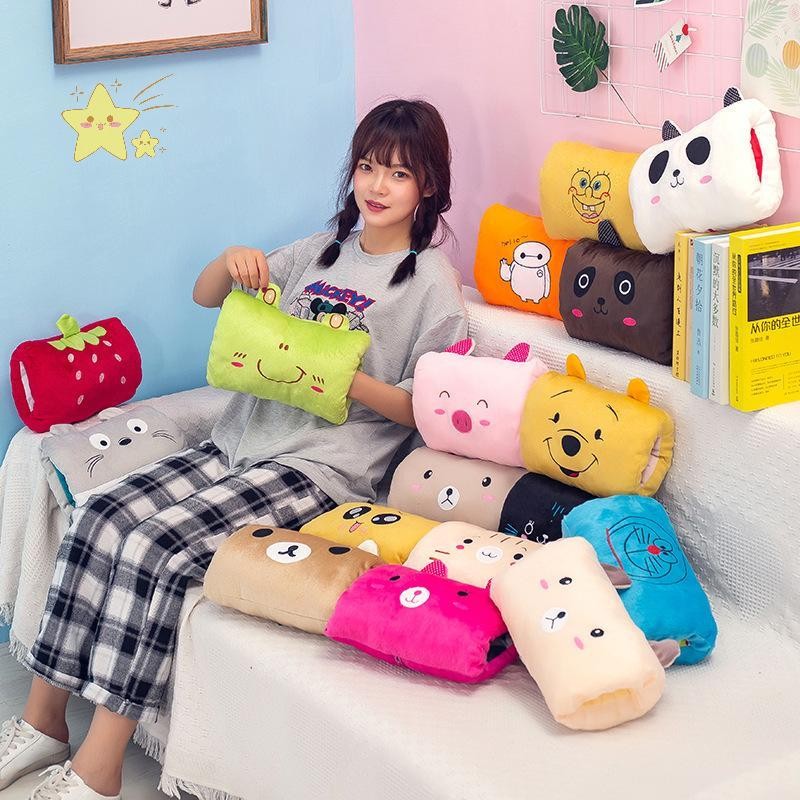 [JBTH] หมอนมืออุ่นตุ๊กตาการ์ตูน Muff ฤดูหนาวเบาะอุ่นสําหรับผู้หญิงผู้ชาย Home Travel อุปกรณ์สํานักงา