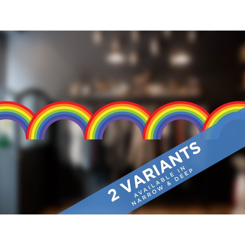 สติ๊กเกอร์หน้าต่างเดือนไพรด์🌈 ไซส์เลือกได้ 2 แบบ! กันน้ำไม่ตกง่าย pride month