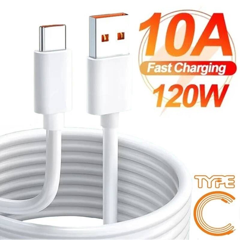 120W 10A Type C สายชาร์จเร็ว / USB C สายชาร์จข้อมูล / สายโอนโทรศัพท์