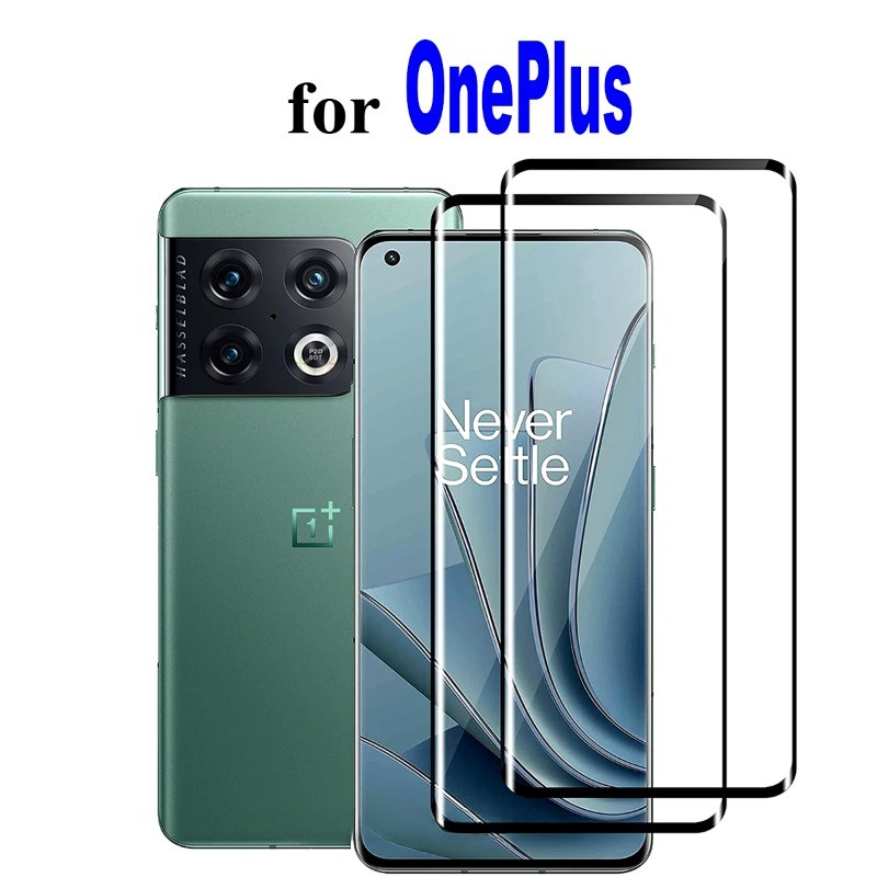 สําหรับ OnePlus Ace 3 2 Pro 100D โค้งสีดําขอบฟิล์มกระจกนิรภัยสําหรับ OnePlus 9 8 7T 7 12R 12 11R 11 