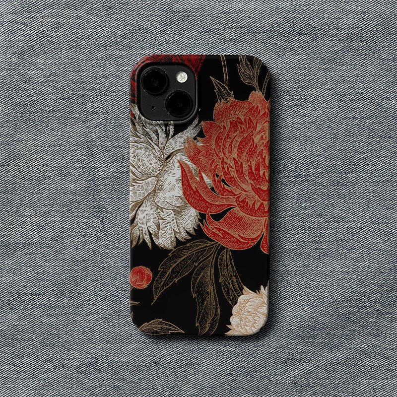ลายดอกไม้สร้างสรรค์คลาสสิก เหมาะสำหรับ iPhone 16 Plus XS Max 16 14 15 13 12 11 Pro Max เคส 16 Pro 11 15 14 13 12 Pro เคสแข็ง XR XS ป้องกันฝุ่น 7/8 Plus