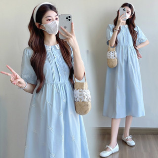 ชุดตั้งครรภ์ลูกไม้ ออกแบบให้สวมใส่ง่ายในฤดูร้อน พร้อมความสวย…