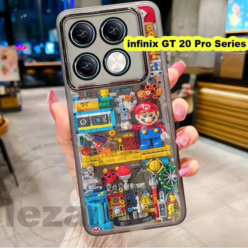 เคสInfinix GT 20 Pro 5G 2024 X6871เคสInfinix GT20 GT20Pro 20pro กรณีกล้อง Protector Luxury Aesthetic