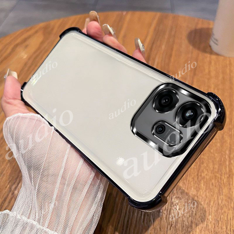 OPPO Reno15 F 5G OPPO Reno14 F 5G สี่มุมชุบ Anti Drop เคสโทรศัพท์โปร่งใสสําหรับ Oppo Reno14 Reno15 F Reno14F Reno15F 5G หรูหรากันกระแทกซิลิโคนนุ่มปกหลังสําหรับ OPPO Reno 14F 15F OppoReno14F OppoReno15F 5G - รูปที่ 4