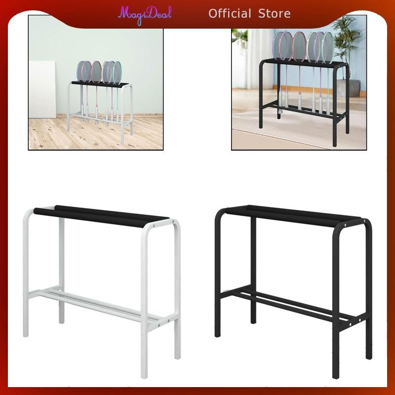 MagiDeal ชั้นเก็บไม้แบดมินตัน ที่วางไม้เทนนิส Durability อเนกประสงค์