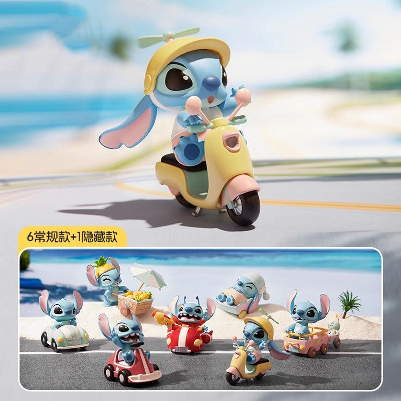 ลิโลและสติทช์ Stitch ซีรี่ย์ท่องเที่ยว   กล่องตาบอด Blind Box ตุ๊กตาตกแต่งโต๊ะทำงานทำมือ