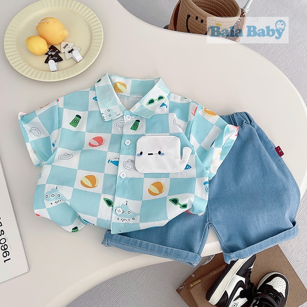 เสื้อผ้าแฟชั่นเด็ก เสื้อผ้าเด็กผู้ชาย หล่อๆ เท่ๆ ชุดเซ็ต 2 ชิ้น  Size80-120cm DXT25 - รูปที่ 4