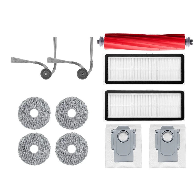 ใช้งานร่วมกับ Roborock QR 798 เครื่องดูดฝุ่นหุ่นยนต์แปรงหลัก/แปรงด้านข้าง/ถุงเก็บฝุ่น/กรอง/ผ้าถูพื้น