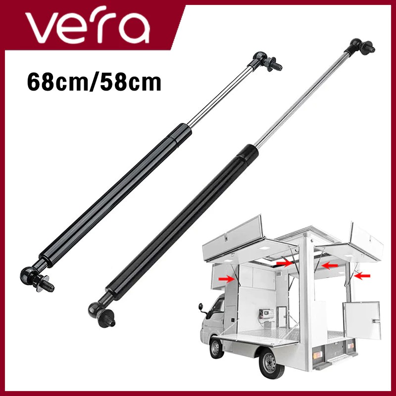 ราคาคู่ โช้คเปิดท้าย Food Truck บานพับ ยาวสุด 58,68 cm รับน้ำหนัก 30-50 kg โช๊คเปิดข้าง คีออส ฟู้ดทรัค