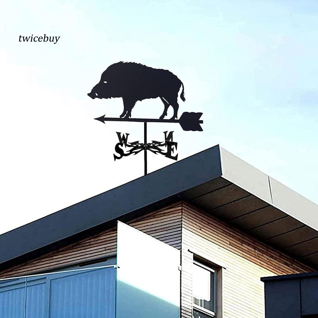 ขาย Intricate Design Wind Vane Metal Boar Wind Vane สําหรับตกแต่งสวนกลางแจ้ง Yard Patio Weather Vane