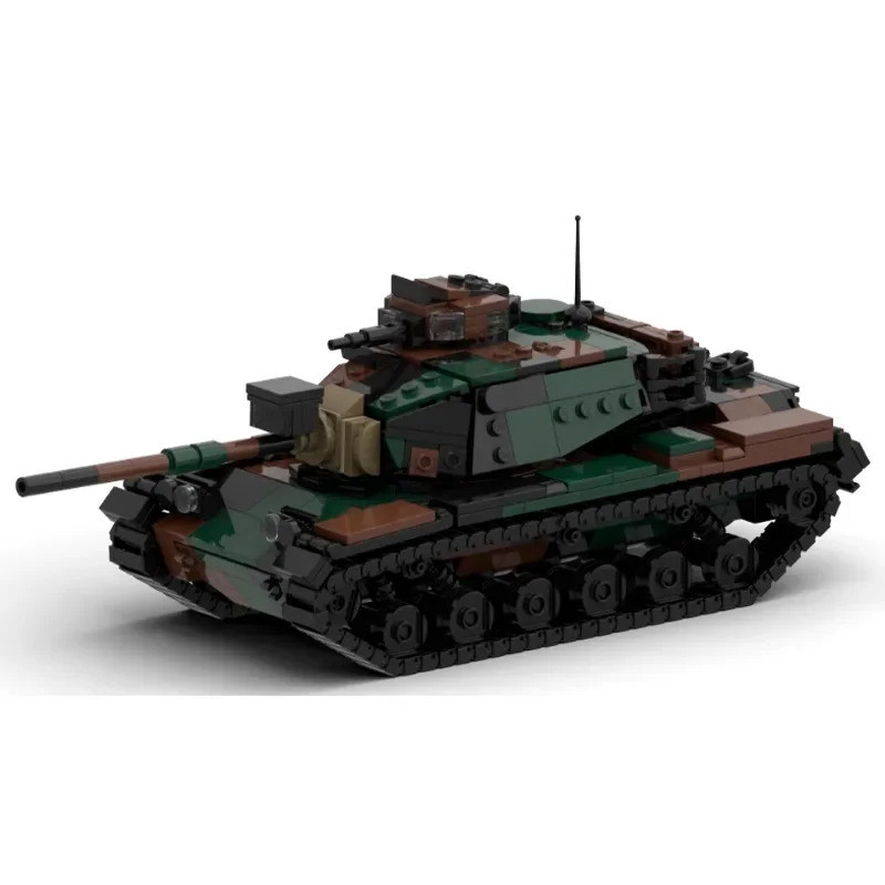 DIY MOC Building blocks 1:35 M60 Patton tank Building block ขนาดเล็กประกอบของเล่น