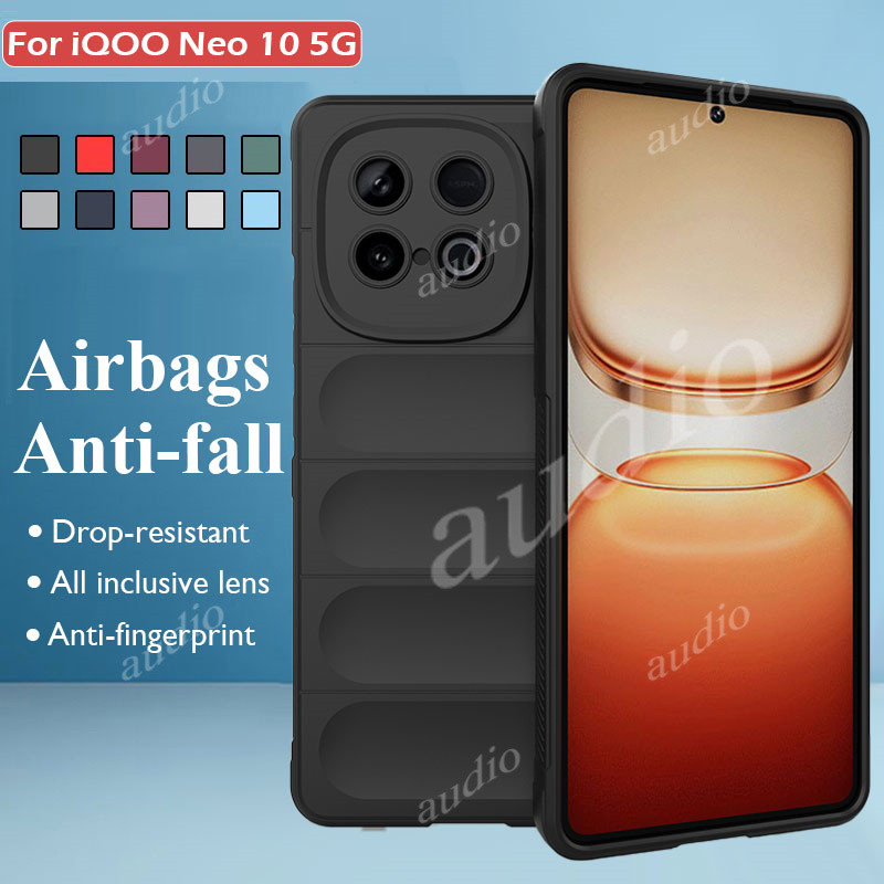 Iqoo neo 10 5G ซิลิโคนกันกระแทกเคสโทรศัพท์สําหรับ Vivo iqoo neo 10 neo10 iqooNeo10 5G 2025 นุ่มปกหลั