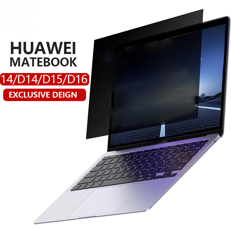 ฟิล์มกันรอยหน้าจอความเป็นส่วนตัว Huawei MateBook D14/D15/D16 & 14 (2021-2025) ฟิล์มกันรอยป้องกันแสงสะท้อน