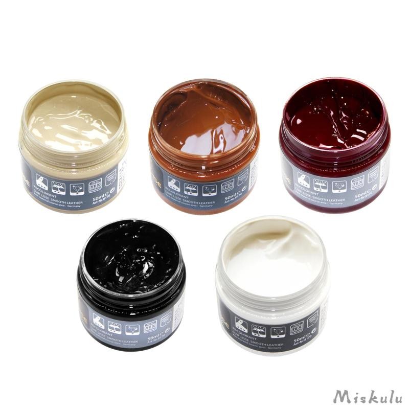 [Miskulu] Leather Color Restorer Conditioner Leather Repair Cream Dye Leather Recoloring Balm for Jackets Clothes Sofa Bag Restoration
