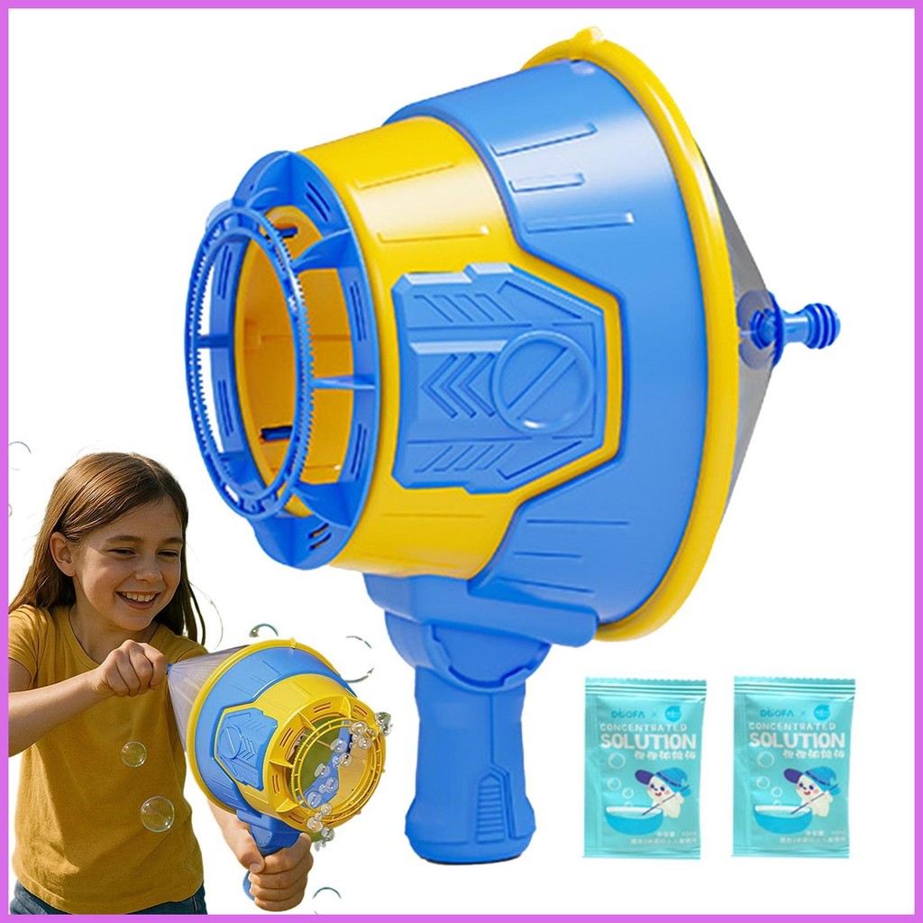 เครื่องทําฟองสบู่ เด็กวัยหัดเดิน Air Cannon Bubble ของเล่น Interactive อุปกรณ์ความบันเทิงกลางแจ้งสําหรับ Beach Park Garden chwuieth