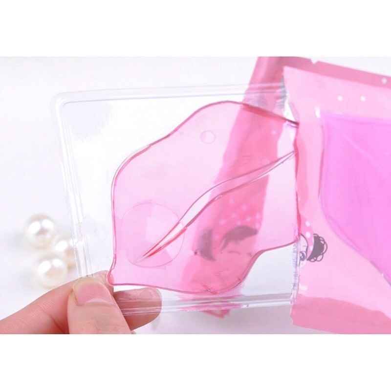 BIOAQUA มาร์คปาก มาร์คริมฝีปากชมพู คริสตัลคอลลาเจน แผ่นมาร์คปากชมพู ให้รีมฝีปากชุมชื้น อมชมพู บำรุงริมฝีปาก มาร์คปาก - รูปที่ 3