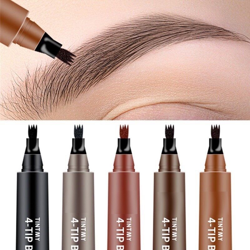 เจลเขียนคิ้ว 4 มิติ Eyebrow Pencil เขียนคิ้วดูเป็นธรรมชาติ วาดเส้นคิ้ว ติดทนนาน กันน้ำกันเหงื่อ คิ้วสวยแปะมีมิติ
