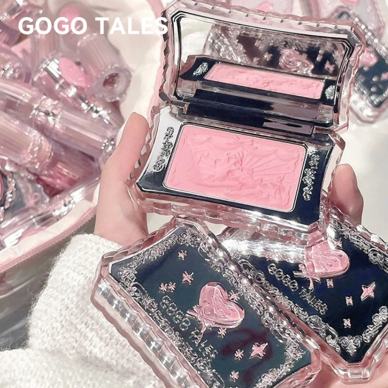 GOGO TALES บลัชออน เล็ก อัญมณี ซีรีส์ บลัชออน ความอิ่มตัวต่ำ แมตต์ รูจ