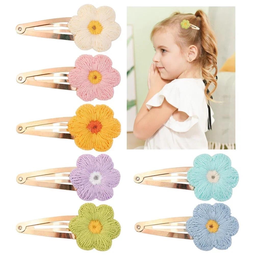 20 ชิ้นดอกไม้ Hairpin ขายส่ง BraidingHairgripes Handmade Bangs คลิปสาวน่ารักเด็ก Strip อุปกรณ์เสริมผมขายส่ง
