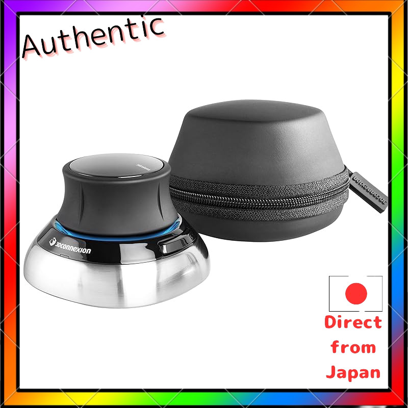 3Dconnexion 3D CAD Mouse SpaceMouse Wireless with Bluetooth, includes USB-C Universal Receiver, Mode