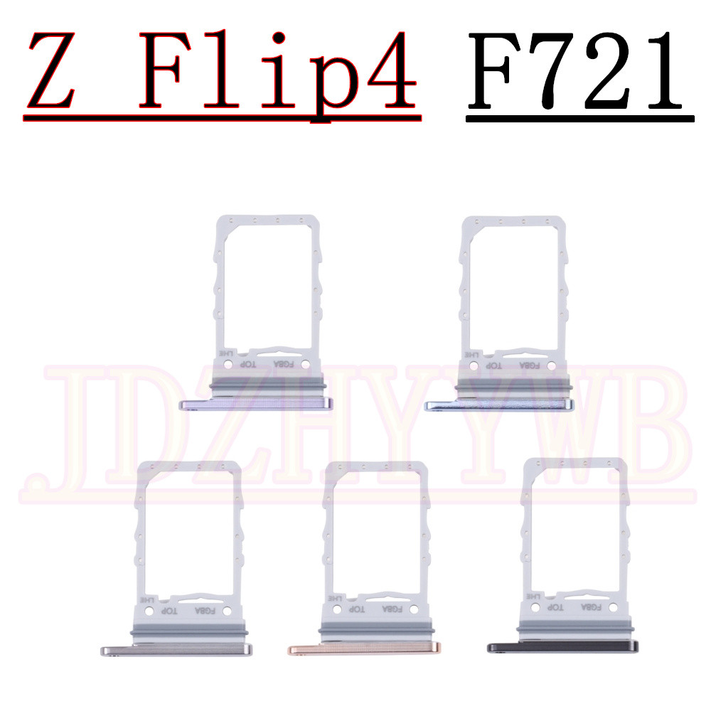 ซิมการ์ด Reader ผู้ถือ Dual ชิปเดี่ยวถาดผู้ถืออะแดปเตอร์สําหรับ Samsung Galaxy Z Flip4 F721B F721U F