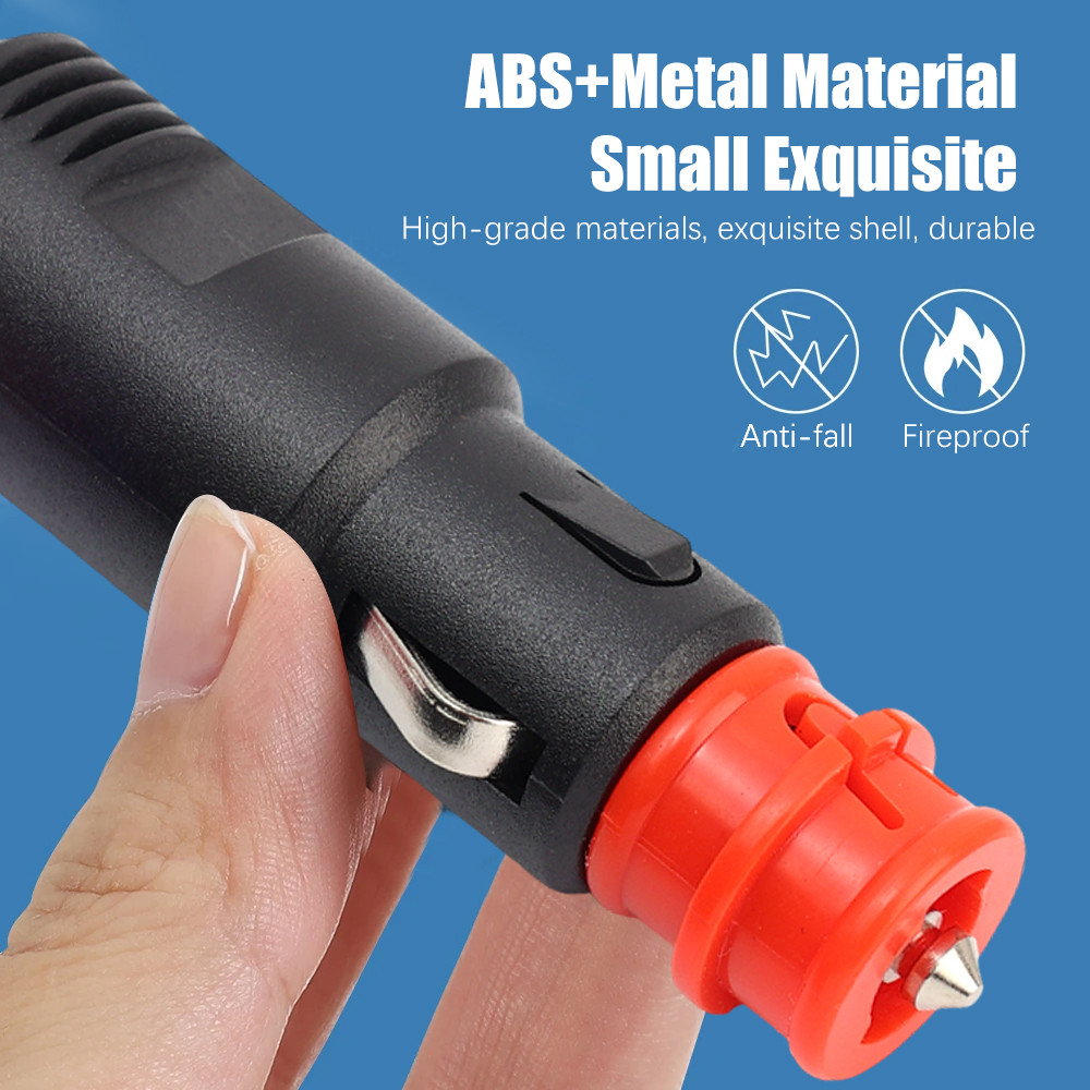 [AUTO & 3C]1/3/5PCS - Universal 12V-24V ปลั๊กที่จุดบุหรี่ในรถยนต์พลาสติก ABS, การออกแบบ 8.5 ซม.ขนาดกะทัดรัดสําหรับอุปกรณ์ชาร์จเข้ากันได้กับยานพาหนะส่วนใหญ่ - รูปที่ 4
