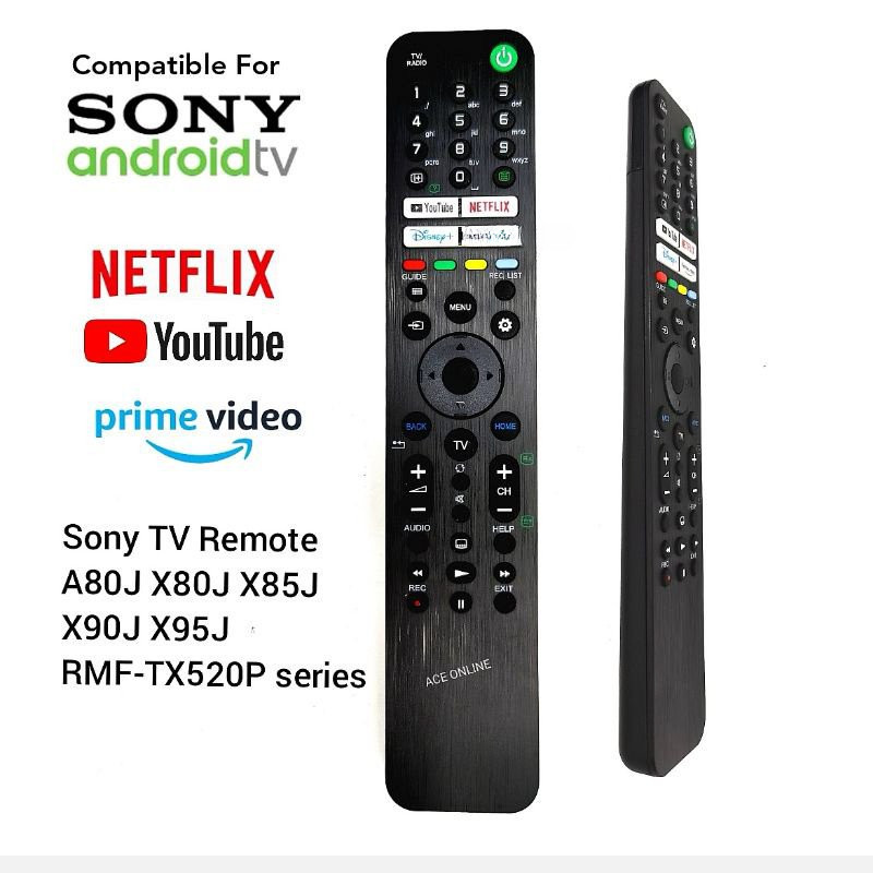 Sony Smart Android TV รีโมทคอนโทรลเข้ากันได้กับ RMF-TX520P RMF-TX520P RMT-TX500P RMT-TX500U RMT-TX60