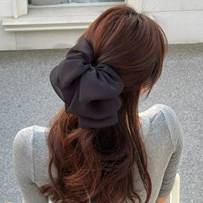 Simple Multi-layered Bow Hair Clip แฟชั่นเกาหลีตาข่าย Hair Clamp เครื่องประดับผมสําหรับผู้หญิง