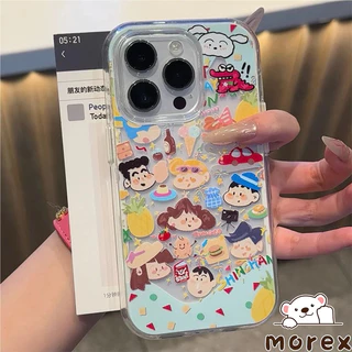 เคส สำหรับ Redmi 15 15C 14 C 10A 12C 13C 12 10 10C 9A 9 10A 9C Note 14 12 13 11 9 10 Proซองใสลายสุนัขเครยอนชินจังมารุโกะ