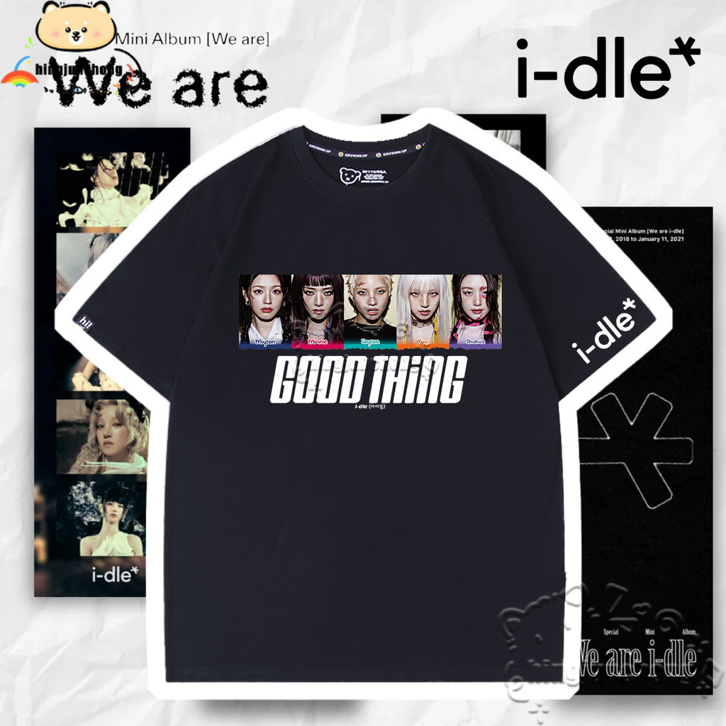 I-dle Tshirt I-DLE (G)I-DLE Good Things Tshirt I-dle (เอเฟี๊ยด) 8th Mini Album [We Are] TShirt Unise