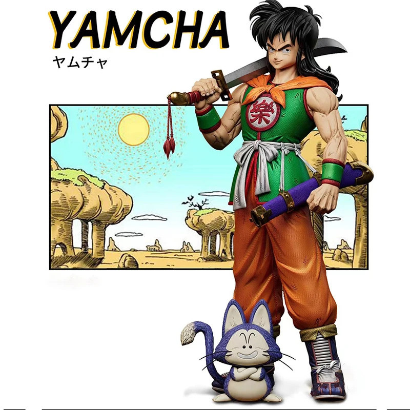 Dragon Ball Yamcha Puar Anime Figure Yamcha Figure Action Figures Pvc Statue Desktop Ornament Collec