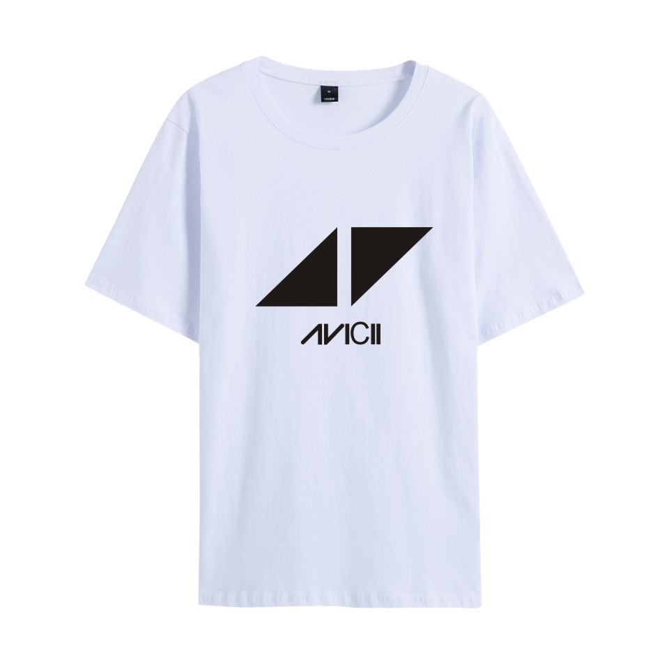 เสื้อยืดคอกลมแขนสั้นพิมพ์ลาย Sweden DJ avigii avicii