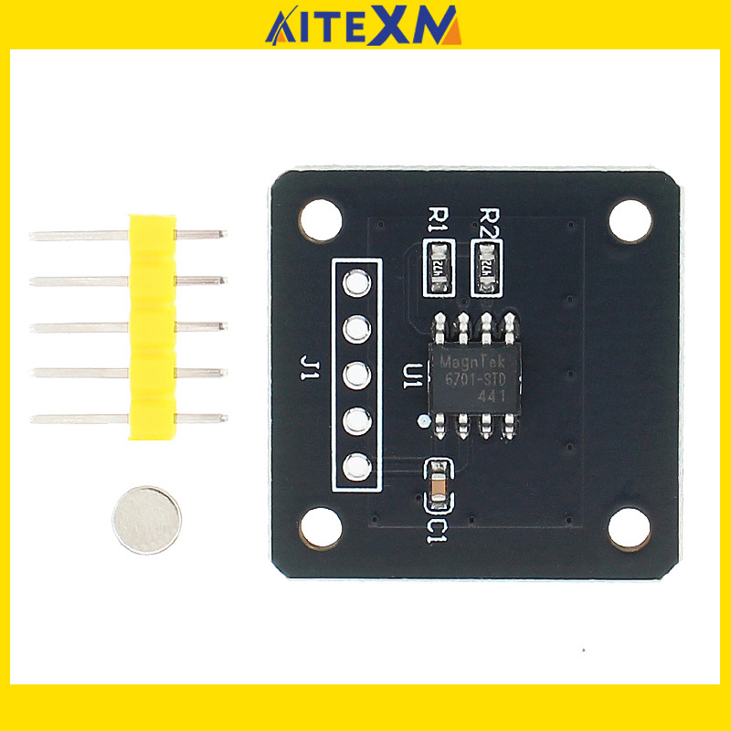 MT6701 Magnetic Encoder Magnetic Induction วัดมุมเซนเซอร์โมดูล 14bit ความแม่นยําสูงแทน AS5600