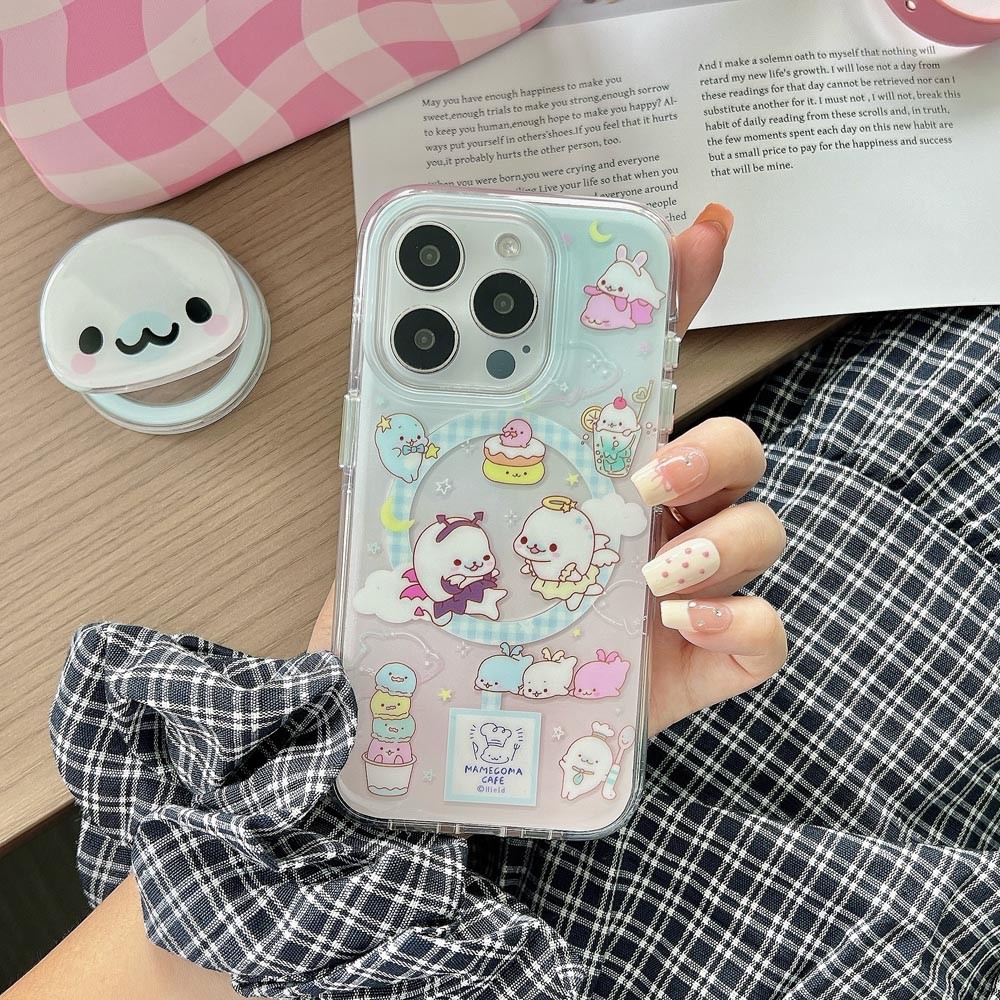 ปลอกปกแข็งเข้ากันได้กับiPhone 13 13Pro 13ProMax 14 14Pro 14ProMax 15 15Pro 15ProMax 16 16Pro 16ProMax Bean Sesame Sealรูปแบบแม่เหล็กกรณี ราคา ถูกที่สุด ดีลบีเคเค แกลเลอรีภาพที่ 2