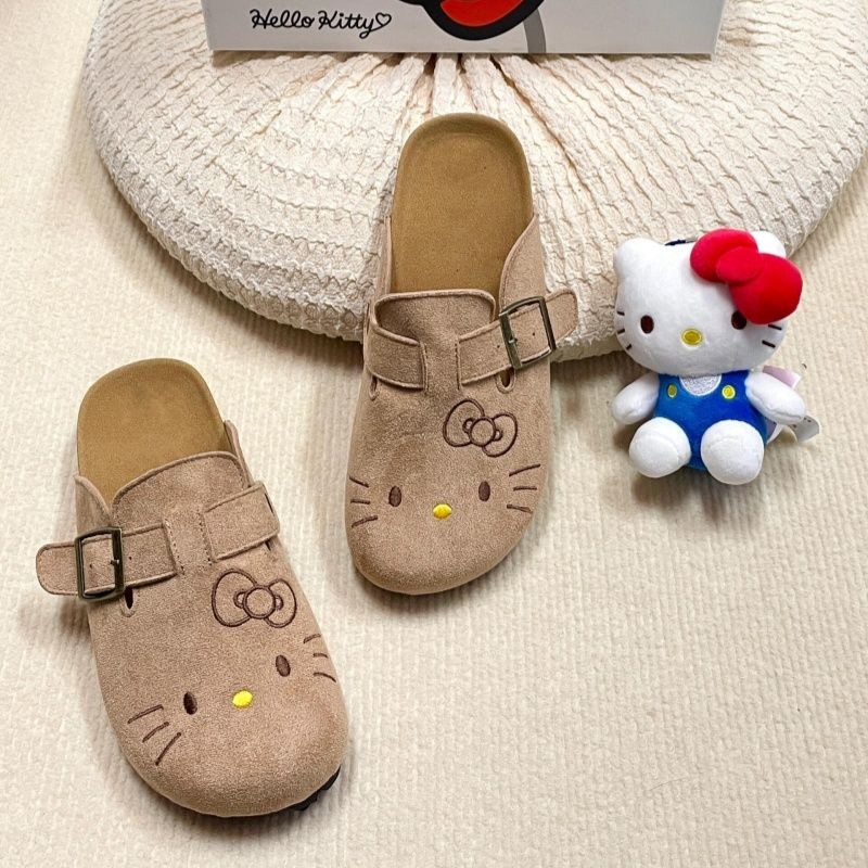 Hello Kitty Cute Birken Shoes Women Summer New Thick Sole Outer Wear Sandals - รูปที่ 7