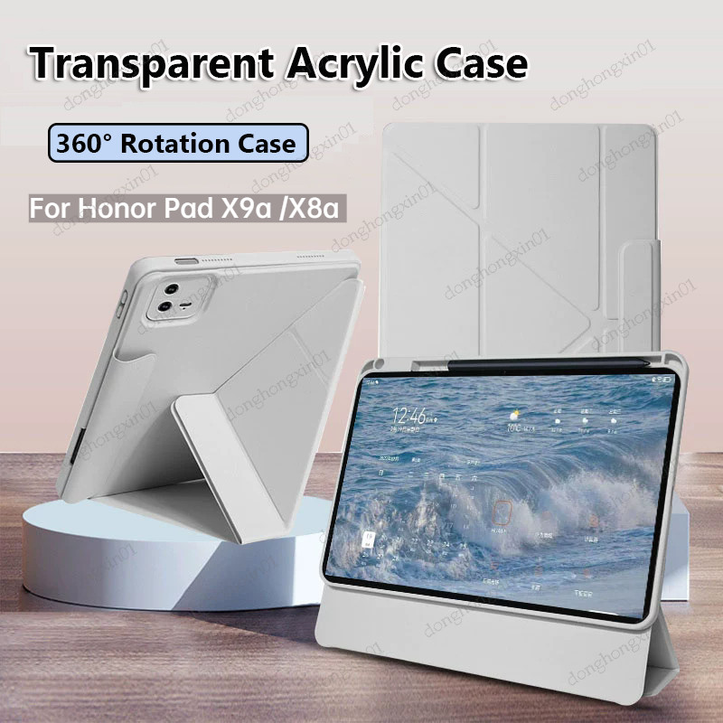 สําหรับ Honor Pad X9a 11.5 X8a 11 X9 11.5 X8 Pro V9 11.5 GT 11.5 Multi พับ 720° เคสหมุนได้สําหรับ Ho