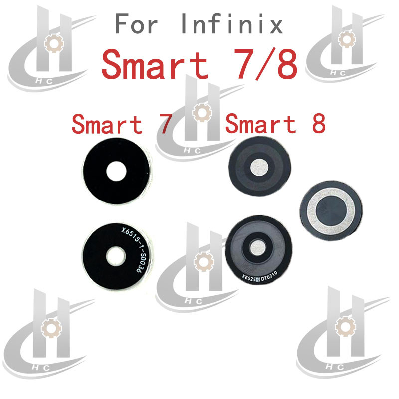 กล้องด้านหลังแหวนเลนส์ฝาครอบกรอบสําหรับ Infinix Smart 7 X6515 X6517/สมาร์ท 8 HD X6525 เปลี่ยนชิ้นส่วน